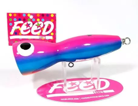 Feed Lures Bell 120 Плавающая приманка из дерева ручной работы с поппером 120 грамм 63 (8063)