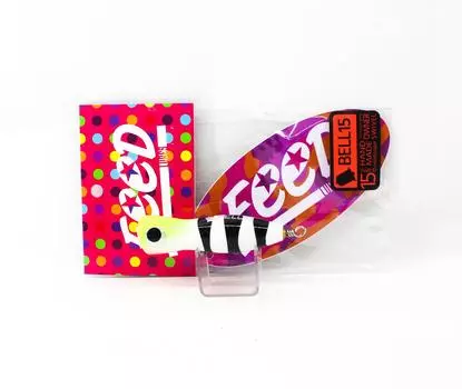 Feed Lures Bell 15 Плавающая приманка из дерева ручной работы с поппером 15 грамм 52 (3052)