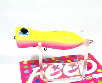 Feed Lures Bell 5 Плавающая приманка из дерева ручной работы с поппером 5 грамм 24 (5024)