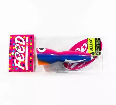 Feed Lures Bell 60 Плавающая приманка из дерева ручной работы с поппером 60 грамм 63 (7063)