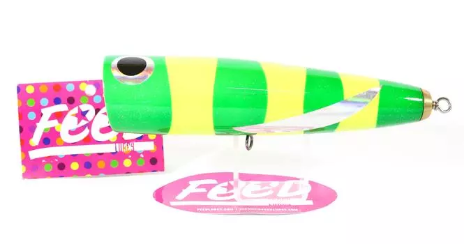 Feed Lures Cone 150 Деревянный поппер ручной работы Плавающая приманка 150 грамм 77 (7077)