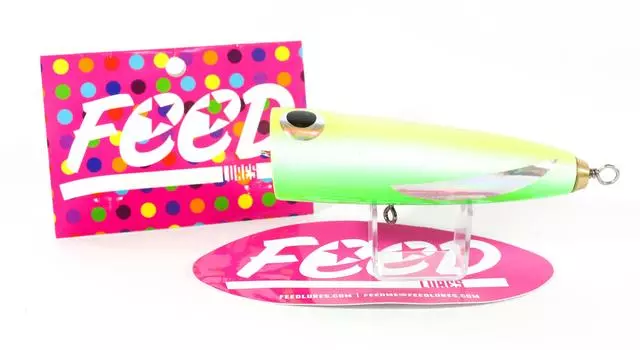 Feed Lures Cone 25 Hand Made Wood Popper Floating Lure 25 grams 34 (4034)