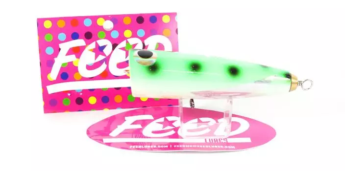 Feed Lures Cone 25 Hand Made Wood Popper Floating Lure 25 grams 30 (4030)