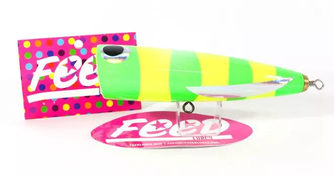 Feed Lures Cone 70 Деревянный поппер ручной работы Плавающая приманка 70 грамм 77 (5077)