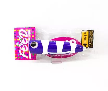 Feed Lures Cone 70 Деревянный поппер ручной работы Плавающая приманка 70 грамм 76 (5076)