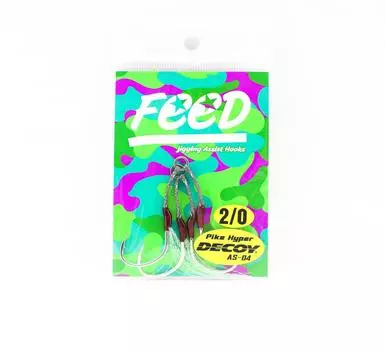 Feed Lures HM Assist Hook Twin SMP Decoy AS-04 Size 2/0 2 set (2128)