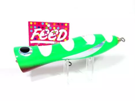 Feed Lures Pin 100 Hand Made Wood Popper Плавающая приманка 100 грамм 20 (0020)