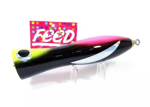 Feed Lures Pin 100 Плавающая приманка из дерева ручной работы с поппером 100 грамм 44 (0044)