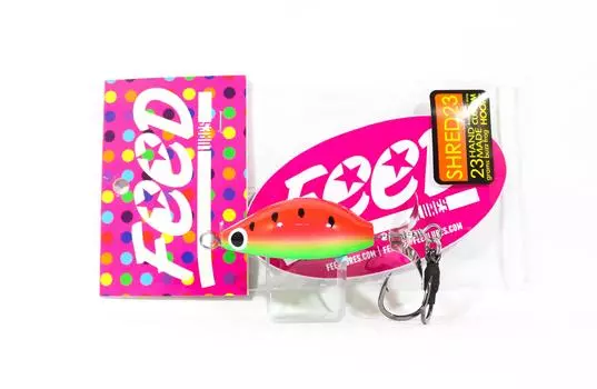 Feed Lures Shred 23 Плавающая приманка ручной работы Buzz Frog 23 грамма 098 (9098)