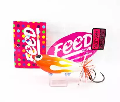 Feed Lures Skip 28+ Плавающая приманка ручной работы с древесной лягушкой 35 грамм +7 (3107)