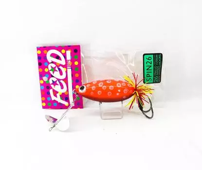 Feed Lures Spin 26 Плавающая приманка для деревянной лягушки ручной работы 26 грамм 6 (1006)