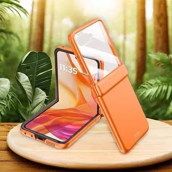 Feel Skin Spring Hinge противоударный защитный чехол для Motorola Razr 50 Ultra Shell Film Integrated Full Protection Cover Motorola Razr 50 чёрный