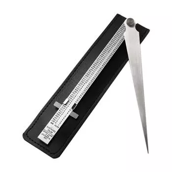 Feeler Gauge Stainless Steel Measuring Tool Gap Gauge Depth Ruler Taper Welding Gauge Tapered Ruler