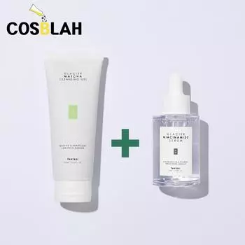 [Feelxo] Очищающий гель Glacier Matcha 150 мл + сыворотка Glacier с ниацинамидом 30 мл