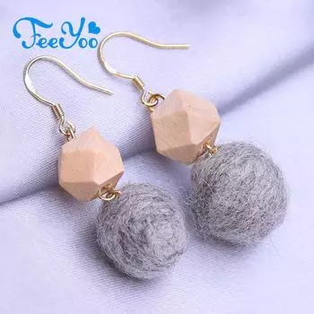 FEEYOO длинные серьги для женщин и девочек, модные большие серьги, ювелирные изделия, подарок золотой