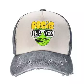 Feid Ferxxo Dosis Del Бейсбольная кепка Merch Винтажная джинсовая кепка Snapback с эффектом потертости Унисекс Женская регулируемая кепка для активного отдыха One Size