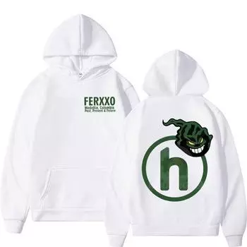 Feid Ferxxo Style Hoodies No Le Temas A La Oscuridad Print Sweatshirt for Women Unisex Cool Vintage Pullover Hoodie Female Streetwear L бежевый