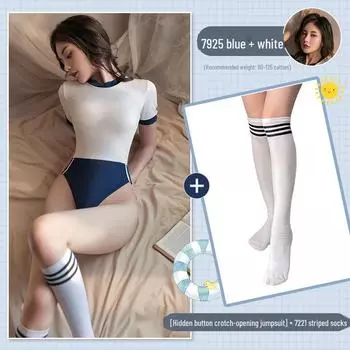 Feimu Соблазнительный комплект японского нижнего белья и купальника - комбинезон с открытым шаговым швом (20-Упаковка) One Size