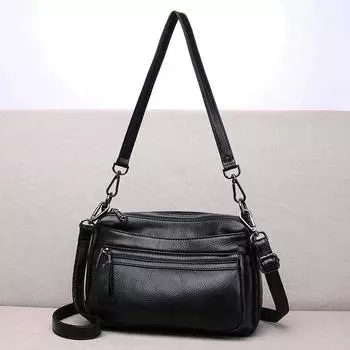 Feiya женская сумка личи узор первый слой коровья кожа сумка для мам среднего возраста плечо через плечо портативная мягкая кожаная сумка Tide королевский синий