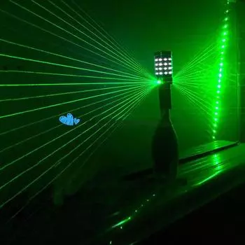 Фейерверк Thrisdar Champagne Flashing Stick с 2 рассеянными лазерами Topper Bar Strobe Baton Champagne Wine Bottle Laser Sparkler EU Plug