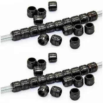 Felimoa Metal Pipe Power Pipe Robot Model Spring Coil Core Длина провода 200 мм Диаметр 5 мм Всего 44 шт. Набор приблизительно. (черный)