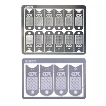 Felimoa Скребок-напильник для снятия заусенцев C-образной фаски Пластиковая модель Нержавеющая сталь Набор из 2 шт.