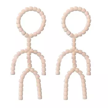 Felimoa Toy Skeleton Plush Set of 2 Toy, Pre-assembled, Movable, Approx. 20cm,
