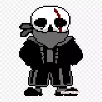 Fell Sans Pixel Art Undertale железные нашивки для DIY теплопередающая одежда футболка термонаклейки декоративная печать