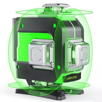 FELLAT Laser Green 16 Laser Автоматический наклон 5 уровней яркости Тип C Для использования в помещении и на улице Японская инструкция по эксплуатации В комплекте Маркер, 4x360°