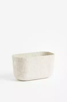 Felted storage basket