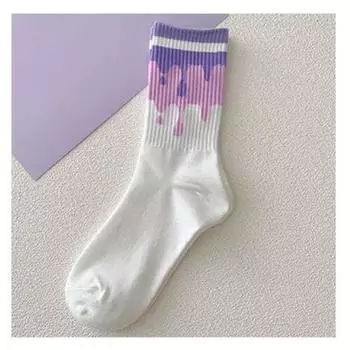 Female Autumn and Winter All Kinds of Foreign Cartoon Sports Socks 1 pair