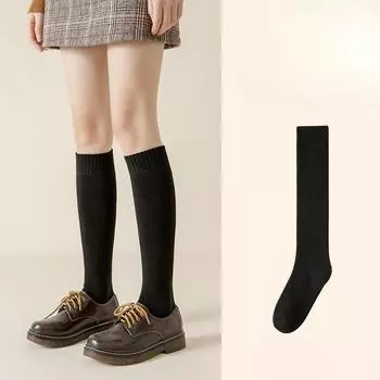 Female Autumn and Winter Plush Thickened Warm Pressure Thin Leg Calf Socks 1 pair