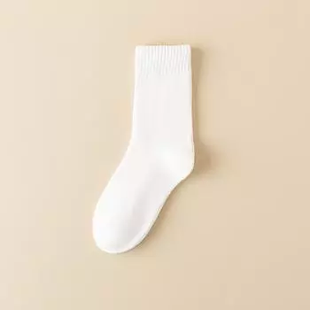 Female Autumn and Winter Wool Ring Plus Velvet and Thick Warm Floor In The Tube Socks 1 pair