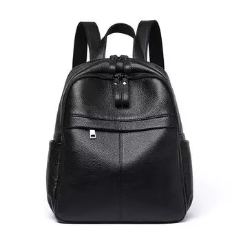 Female Backpack Female Niche Fashion Leather Bags All-match Backpack Large Capacity Schoolbag Female