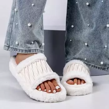 Female Shoes on Sale 2024 Winter Comfortable and Warm Women s Plush Slippers Casual Fashion Silent Slippers Pantuflas De Mujer 36