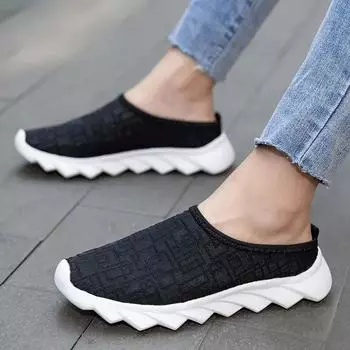 Женские тапочки повседневные удобные удобные спортивные туфли для женщин нескользящие удобные легкие прогулочные сандалии2024 35 чёрный