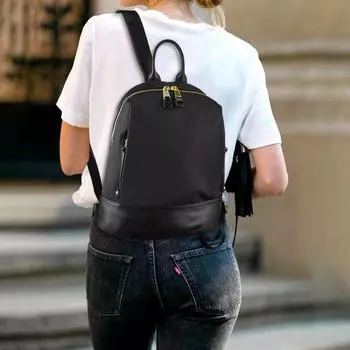 Female Student Schoolbags, Leather Backpacks, Fashionable Travel Backpacks for Women, Top-grain Leather Large-capacity Bags