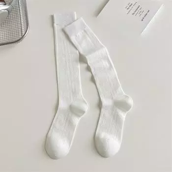 Female Summer Thin Model All Match Show Thin Mesh Breathable Ballet Wind Calf Pile Socks 1 pair