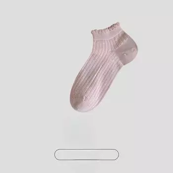 Female Summer Thin Small and Fresh Simple All Match Lace Boneless Boat Socks 1 pair