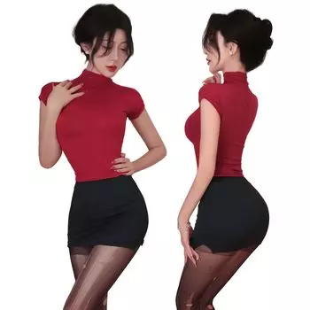 Female Teacher Sexy Super Extreme Perversion Sexy Cute Perforated Temptation 342 [YISMate] Teacher, Secretary, OL, Lingerie, Set, Sheer, Erotic,