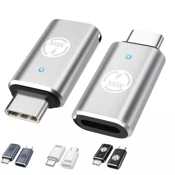 Адаптер «мама-USB-C» «папа», подходит для 15/15 Pro/15 Pro Max/15 Plus, Pro/Air, для быстрой зарядки, не подходит для аудио/OTG One Size белый