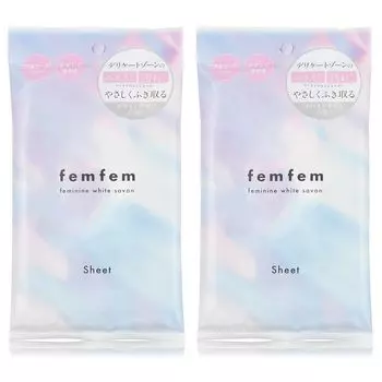 femfem Delicate Zone Sheet Smell Care Blackhead Itching Botanical Care Дезодорант от пота Безалкогольный (2 куска)