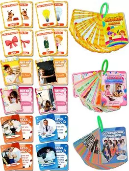 Femtos Flash Action Occupation 3 Piece 149 English Flash English Early Childhood Карточки для изучения раннего детства с карточкой Образовательный Flash English