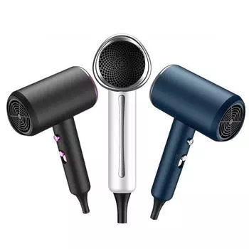 Фен 220 В, 1400 Вт, мощный фен с технологией отрицательных ионов, 3 режима нагрева, 1 кнопка холода, фен для волос белый