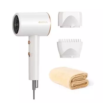 Фен большой ветер быстро сушит гидратированные волосы с 2 насадками для укладки волос в бытовом отеле EU Plug серый