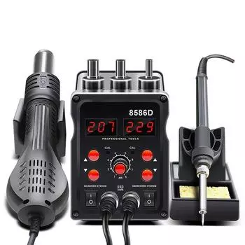 Фен для пайки микросхем чёрный