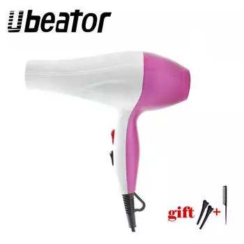 Фен для укладки волос 1800W 220V-UK Plug розовый