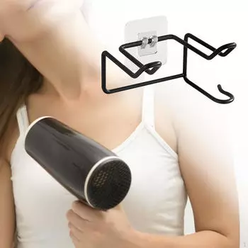 Фен для ванной комнаты, сушилка для волос, полка для инструментов, органайзер, портативный настенный органайзер золотой