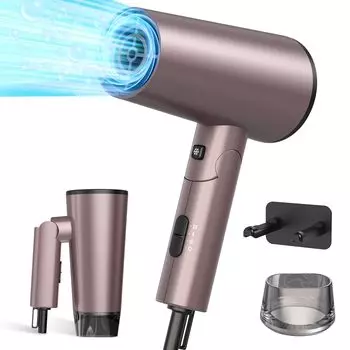 Фен для волос большой воздушный быстрый совместимый с длинными 200 миллионами отрицательного статического электричества эластичный объем воздуха для волос чередующийся горячий и холодный