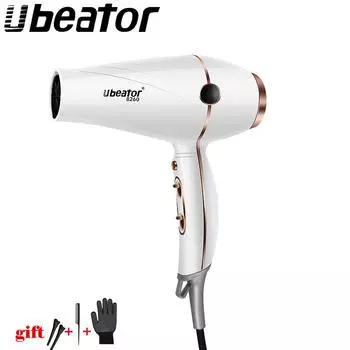 Фен для волос профессиональный 220V 220V-US Plug белый